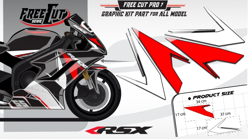 Flank F6 black Graphic kit