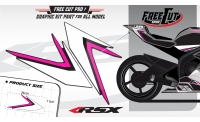 Rear seat F6 back Graphic kit