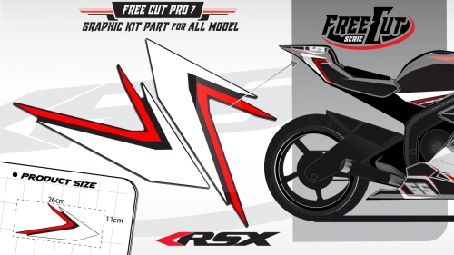 Rear seat F7 back Graphic kit