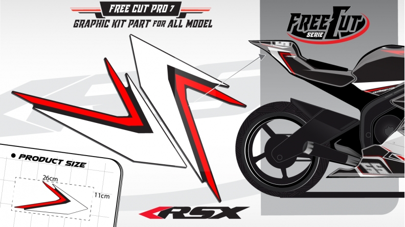 Rear seat F6 back Graphic kit