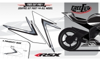 Rear seat F6 back Graphic kit