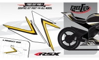 Rear seat F6 back Graphic kit