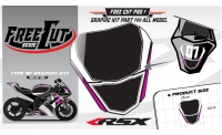 Rear seat F6 back Graphic kit