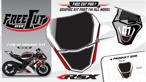 Rear seat F6 back Graphic kit