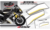 Low fairing F6 black Graphic kit