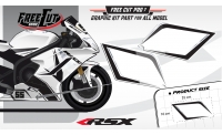 Low fairing F7 white Graphic kit