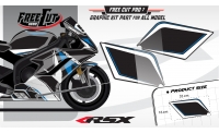 Low fairing F7 black Graphic kit