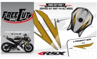 Fuel tank F6 black Graphic kit