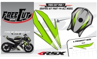 Fuel tank F6 black Graphic kit