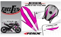 Fuel tank F6 black Graphic kit