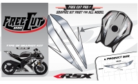 Fuel tank F6 black Graphic kit