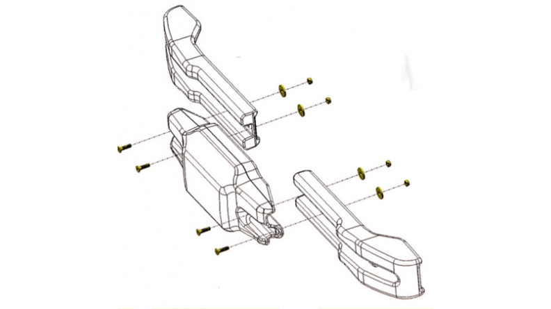 SPOILER AR KG TRIS WITH FIXATION